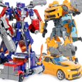 thumbnail image 2 of Figuras de acción de plástico ABS para niños, juguete de transFormación de 20CM, modelo de Robot, película clásica, regalo para niños, 6699, 2 of 4