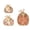B-3pcs, variant on 3pcs Distressed Wooden Pumpkin Figurine Set, Vintage Thanksgiving Fall Tabletop Ornaments, Rustic Farmhouse Wood Pumpkin Decor for Home Kitchen Mantel Shelf Living Room Decoration, B