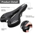 thumbnail image 4 of Bicycle Seat, Gel Padded Bike Saddle with Shock Absorption, Reflective Strips, Waterproof Cover, 4 of 5