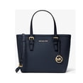 thumbnail image 4 of Michael Kors Womwns XS Carry All Jet Set Travel Womens Tote 35T9GTVT0L-406 (Navy), 4 of 8