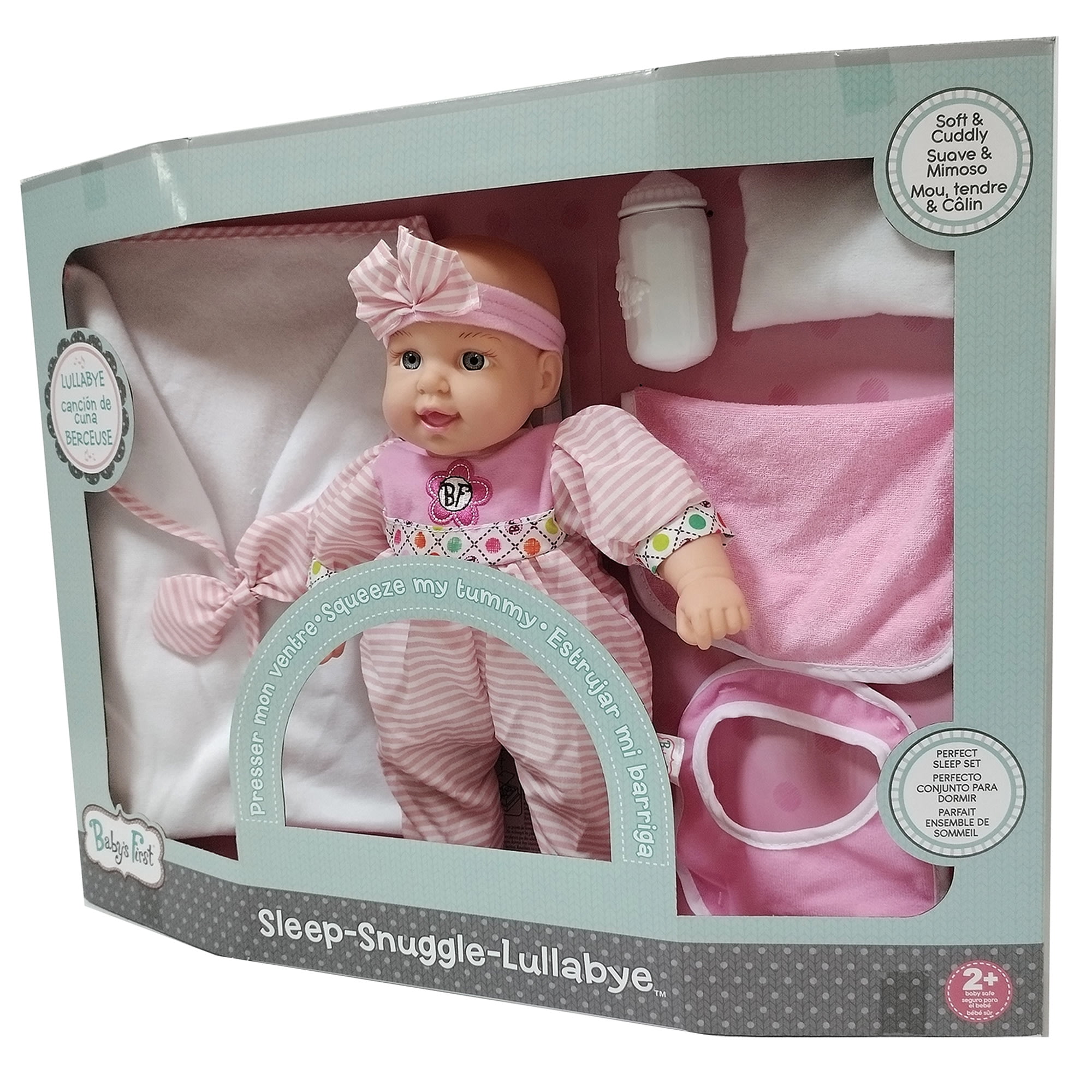 Baby's First Soft & Cuddly Sleep, Snuggle & Lullaby Baby 6 Piece