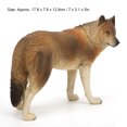 thumbnail image 1 of Modelo De Lobo Marrón Juguete, Decoración De Escritorio Toy Educativo Modelo De Lobo Marrón, Herramienta De Enseñanza De Modelo Estereoscópico Para Bebé, 1 of 7