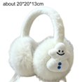 thumbnail image 3 of Fashion Little Snowman Winter Earmuffs Soft Cashmere Cold Protection Ear Cover Comfy Fur Ear Warmers Outdoor, 3 of 6