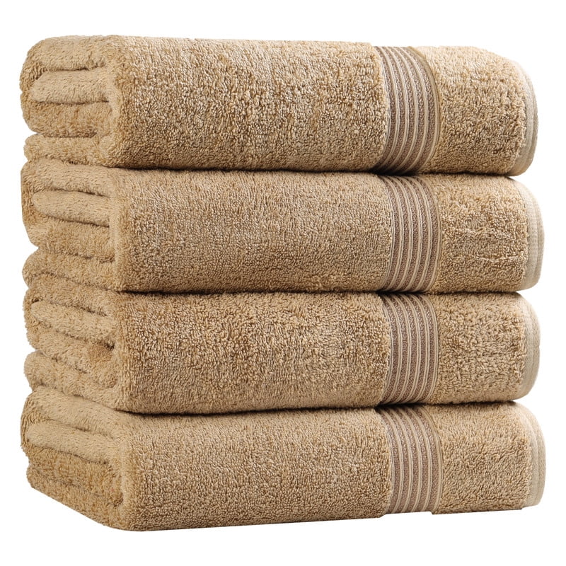 Superior Egyptian Cotton Absorbent Toast Bath Towel Set of 4