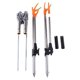 thumbnail image 5 of Aparejos de pesca de acero inoxidable plegable Soporte de soporte de poste de bastidor de caña doble 1.7 m Soledad Barra de pesca Hoder, 5 of 10