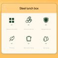 thumbnail image 4 of Paokuoon Lunch Container Leak proof Lunch Container BPA Free Hot Food Warmer Bento Box Water Can Be Heated Shock proof, 4 of 8
