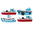 thumbnail image 2 of Miangastore 4 Pcs Modèles de Bateaux en Résine Miniatures Bateaux de Pêche Méditerranéens (Style Aléatoire), 2 of 8