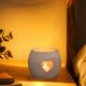 thumbnail image 1 of Wooden Heart Shaped Candlestick | Natural Wood Ambiance Decor | Romantic Candlelight Holder | Elegant White Finish | Safe Heat Resistant | 12x12x10cm | 1 Pc, 1 of 6