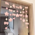 thumbnail image 4 of No-Drill Door Curtain Hanging Ornaments,Polyester DIY Wall Decoration Strings with Balls and Stars,Easy Setup Decorative Curtains for Front Doors,Interior Rooms,and Holiday Parties-A, 4 of 8