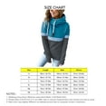 thumbnail image 6 of Women Hoodies Pure Color Block Turtleneck Hoodie Ladies Casual Hoodie for Autumn Winter, 6 of 6