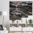 thumbnail image 5 of Design Art - Lac de Montagne Glacé Noir avec Neige, 5 of 5