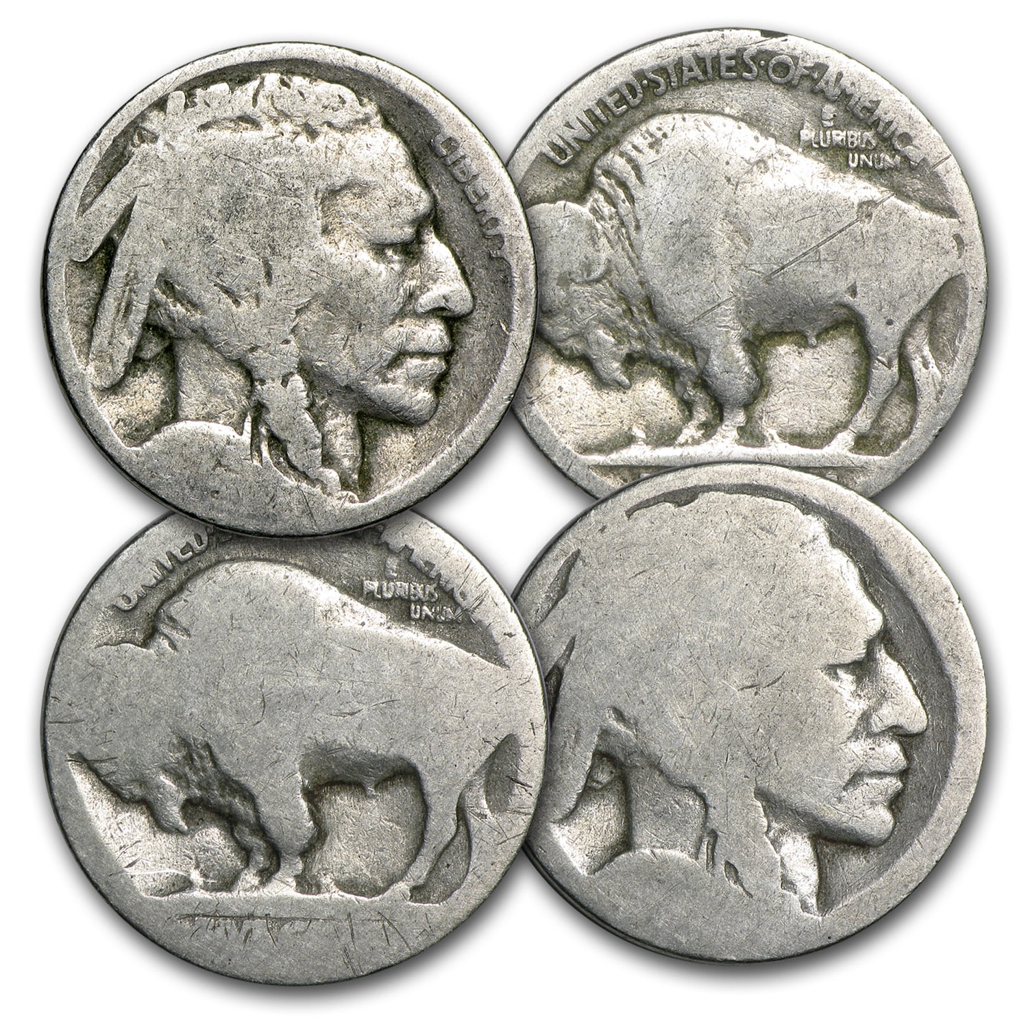 $.05 1913-1938 Buffalo Nickel Classic Indian Head All Different Lot 25 