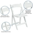 thumbnail image 5 of Flash Furniture Hercules Series Adult Size Beechwood Folding Event Chairs, Set of 4, White Wood, 5 of 15