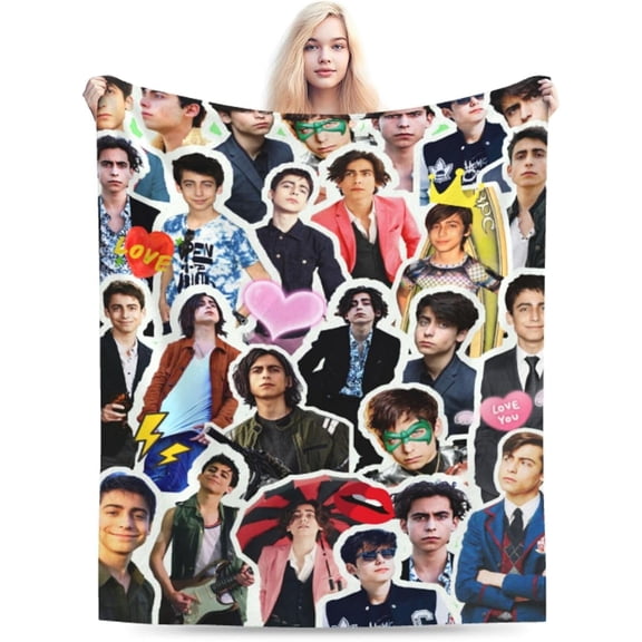 Blanket Aidan Gallagher Soft and Comfortable Warm Fleece Throw Blankets Yoga Blankets Beach Blanket Picnic Blankets Gift for Dorm room office decor Sofa Bed Camping Travel All Season