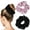 Black Pink, variant on 4PCS Black Satin Silk Scrunchies for Women, 6.3Inches Extra Large Hair Scrunchy Oversized Thick Elastic Hair Ties Hair Bands Ponytail Holders Jumbo Hair Scrunchies
