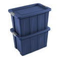 thumbnail image 4 of Sterilite 30 Gallon Carrying Handles Plastic Storage Box, Stadium Blue, 2 Count, 4 of 4