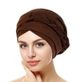 thumbnail image 4 of Aocisk Tied Headwrap Braid Head Wrap Cap for Women Ethnic Style Baseball Hat Coffee One Size, 4 of 4