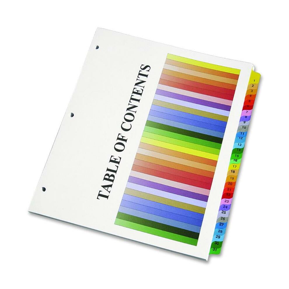 SKILCRAFT Binder Tabbed Index Sheet