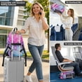 thumbnail image 6 of JIALIOU 14" Laptop Backpack Waterproof Airline Approved Stylish Casual Daypack for Travel Business College Work, Pink Purple Blue Marble, 6 of 8