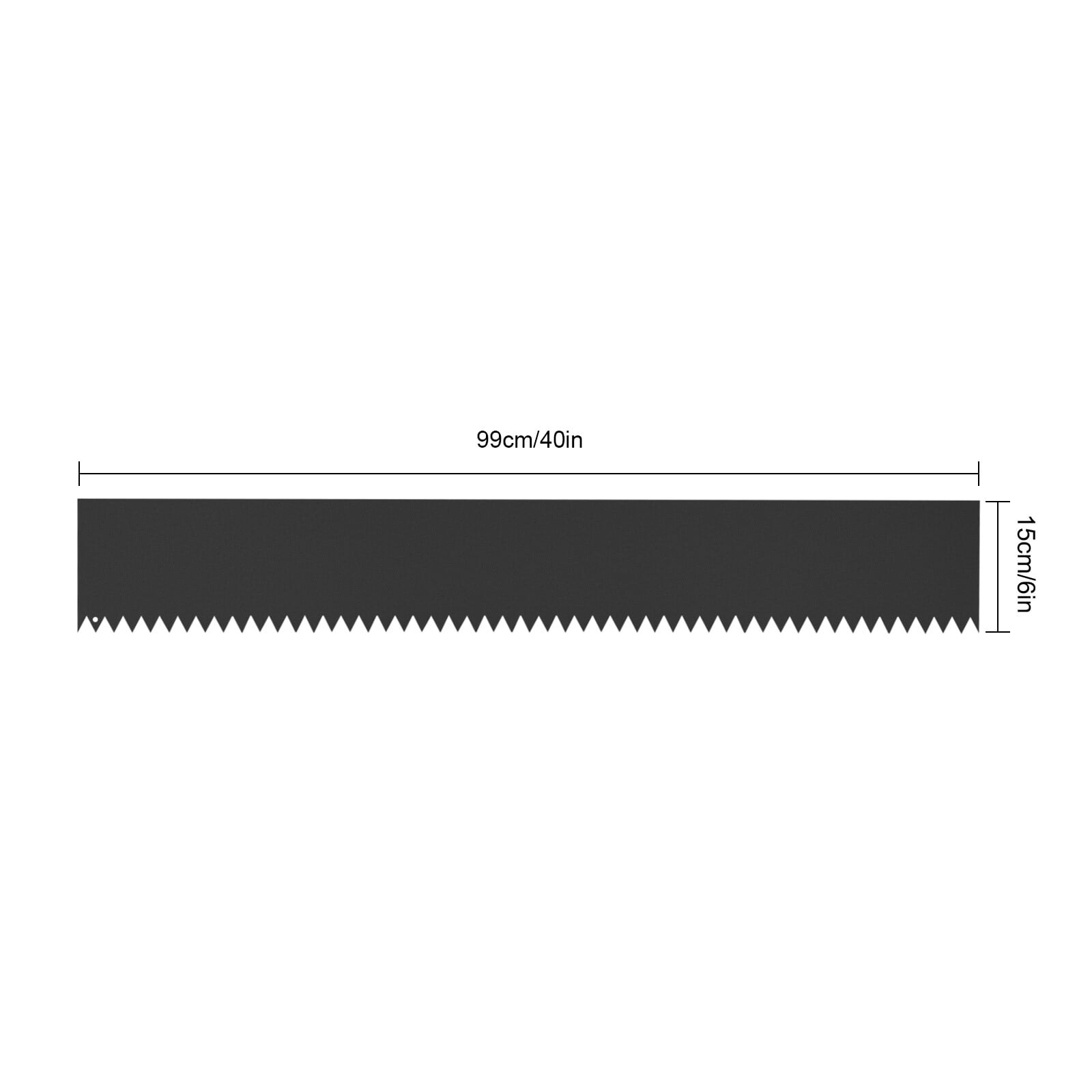 ToppiJoy 6 PCS 6"x40" Garden Edging Border Fence Flexible Steel Landscape Edging Border Length Flower Bed Edging Borders for Garden Yard Lawn (Black, 6"x40")