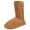 Tan, variant on Women's Classic Winter Faux Fur Boots Faux Sheepskin Mid Calf Snow Shoes