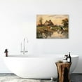 thumbnail image 5 of ONETECH Framed American Farm Canvas Wall Art Retro Country Cows Farmhouse Barn Landscape Watercolor Painting Picture Wall Decor Poster Print Artwork for Living Room 20x16inch, 5 of 6