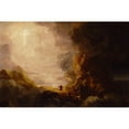 thumbnail image 3 of Thomas Cole 24x17 Black Modern Framed Museum Art Print Titled - The Pilgrim of the Cross at the End of His Journey (Study for Series, the Cross and the World) (ca. 1846-1848), 3 of 5