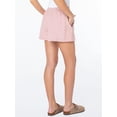 thumbnail image 5 of Celebrity Pink Women's and Women's Plus Lace Trim Tie Front Short, Sizes XS-4X, 5 of 8
