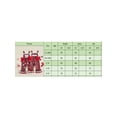 thumbnail image 7 of RUINIXCW Toddler Baby Girl Christmas Outfit Red Plaid Romper Overalls Santa Claus Candy Cane Embroidery Sleeveless Flared Jumpsuit Suspender Pants, 7 of 7