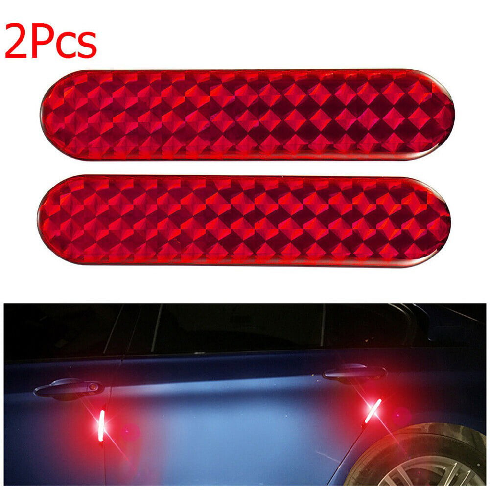 Lamp Sign Decal Safety Mark Door Sticker Warning Tape Car Reflective Strips