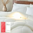 thumbnail image 5 of Bestier Sorona Filled King Size Comforter | Fluffy Down Alternative Duvet Insert, Noiseless Skin-Friendly Bedding for All Season, Machine Washable, White (104x90 inches), 5 of 8