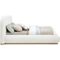 thumbnail image 4 of Pemberley Row Boucle Fabric Cream Queen Bed Rectangular Contemporary 74" Unassembled, 4 of 10
