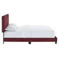 thumbnail image 5 of Modway Celine Channel Tufted Performance Velvet King Platform Bed in Maroon, 5 of 8