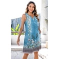 thumbnail image 2 of Vestido ETCYY, vestidos de verano para mujer 2025, cuello en V, sin mangas, estampado floral, 2 of 8