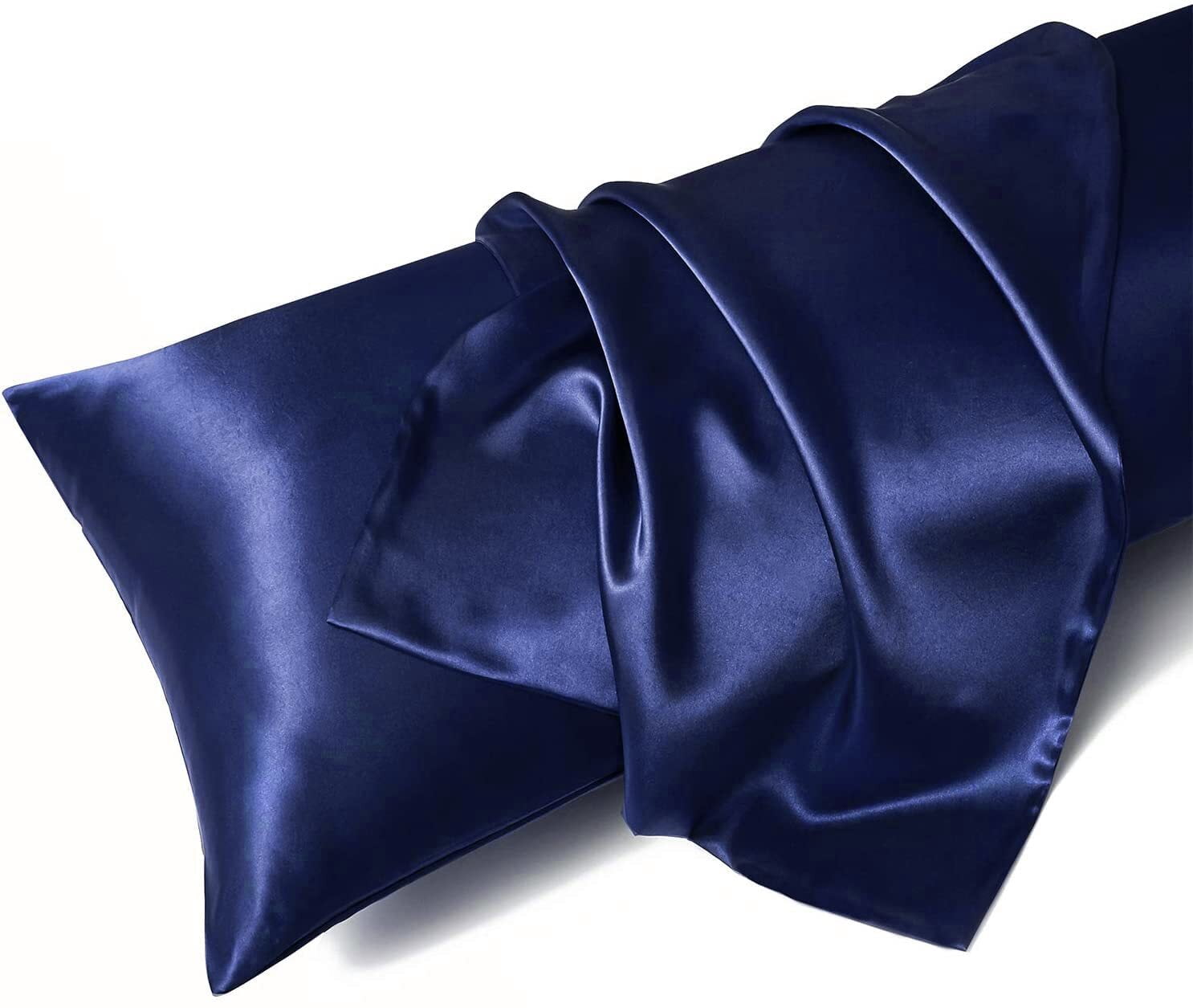Auvideal Body Pillow Cover 20x54 Navy Blue Body Pillows for Adults