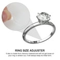 thumbnail image 3 of hojas de ajuste de tamaño de anillo práctico, medidor de tamaño de joyería invisible para anillos sueltos, 3 of 5