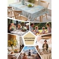 thumbnail image 5 of Contemporary Yellow Blue Tree Table Cloth, Abstract Art Oil Paiting Waterproof Tablecloth for Rectangle Tables, Reusable Washable Fabric Table Cover for Restaurant Kitchen Dining Tables 60"x84", 5 of 6