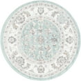 thumbnail image 2 of Rugs.com Aurelia Collection Rug – 3 Ft Round Aqua Medium-Pile Rug Perfect For Kitchens, Dining Rooms, 2 of 4