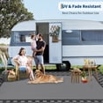 thumbnail image 2 of Reversible Patio Mat – Waterproof Plastic Straw – Washable, Non-Shedding & UV Resistant – Porch, Deck, Balcony, Backyard, Camping & RV – Outdoor Rug, 2 of 8