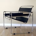 thumbnail image 6 of Baxton Studio Jericho Brown Leather Mid-Century Modern Accent Chair, 6 of 6