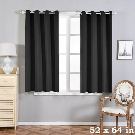 Balsacircle 52 X 64 Inch Blackout Polyester Curtains Drapes 2