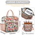 thumbnail image 5 of Pioneer Flower Floral Print Pattern Womens Lunch Box for Work,Insulated Large Lunch Bag for Tween and Teen,Loncheras Para Mujer,Leakproof Adult Lunch Bag for Work,Beach,Travel,Picnic,Camping, 5 of 7