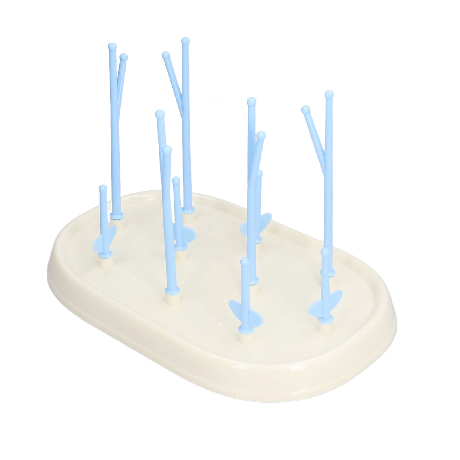 Feeding Bottle Drying Rack Collapsible Portable Baby Feeding Bottle Drying Draining RackBlue