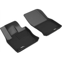 3D MAXpider 2018-2024 Fits Volkswagen Tiguan Kagu Carbon Fiber Embossed Pattern 1st Row Black Floor Mat L1VW08311509