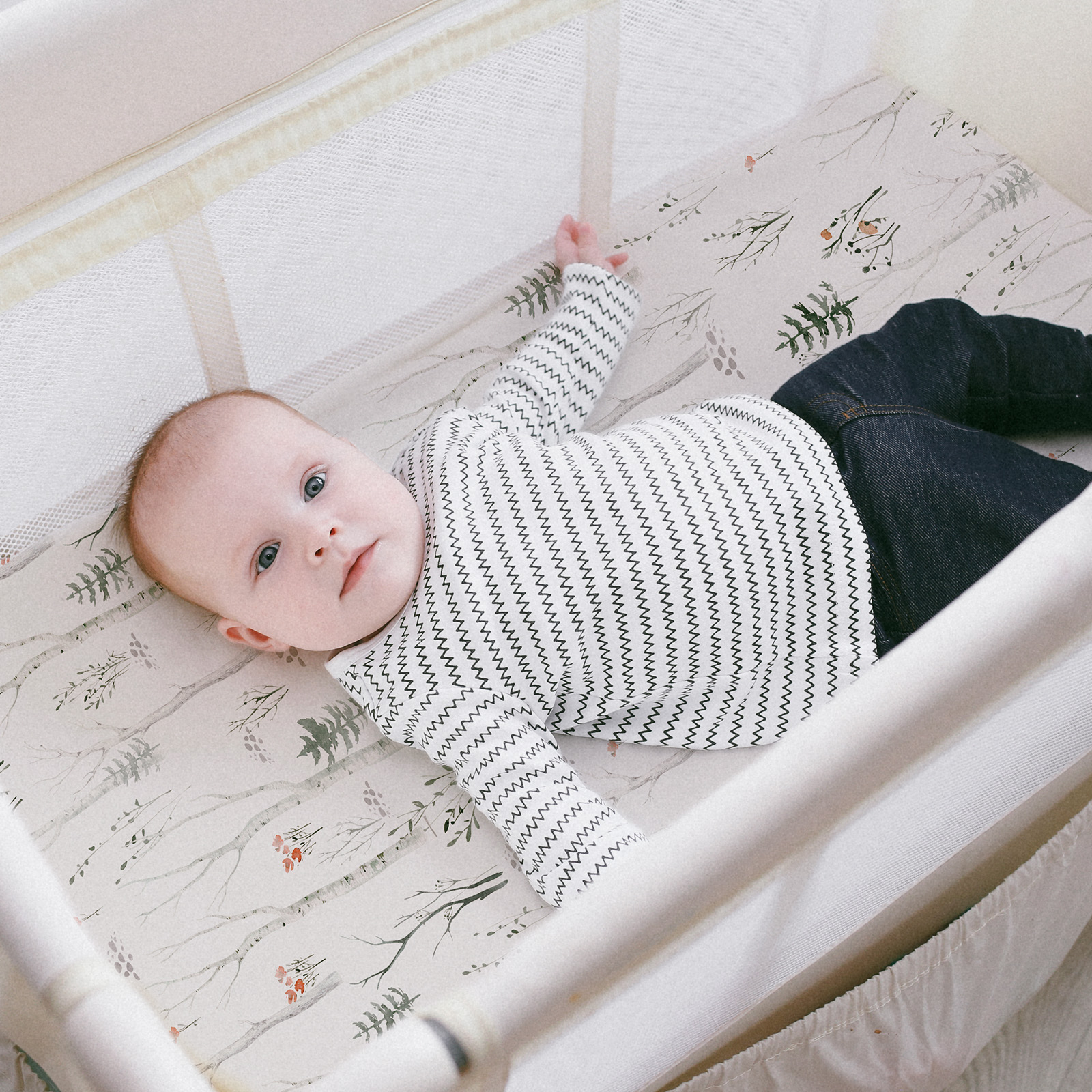 Gllquen Baby Bassinet Sheets Set, Forest & Animals, 2-Pack photo 4