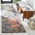 thumbnail image 5 of SAFAVIEH Aspen Algernon Abstract Geometric Wool Runner Rug, Ivory/Black, 2'3" x 13', 5 of 10