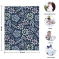 thumbnail image 4 of Pioneer Flower Floral Print Pattern Blanket,Comfortable Soft Flannel Throw Blanket,All Season,Warm Lightweight Blankets for Sofa Bed Couch Living Room Chair,30"x40", 4 of 4