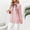 Pink, variant on Elegant Cardigan Casual Tie Front Shrugs Sweaters Ladies Stand Collar Button Strap Long Sleeve Pleated Sleeve Coat Black L