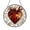 Acrylic 3.5 Inch, variant on Medical Inspired Heart Glass Suncatcher Window Decor, Red Mosaic Hanging Art Gift