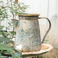 thumbnail image 5 of Vintage Metal Milk Jug Vase, 1L Small Rustic Flower Vase with Spout and Handle, Farmhouse Home Decor for Table, Kitchen, Garden Watering Can, Outdoor Indoor Centerpiece Decor, 5 of 5